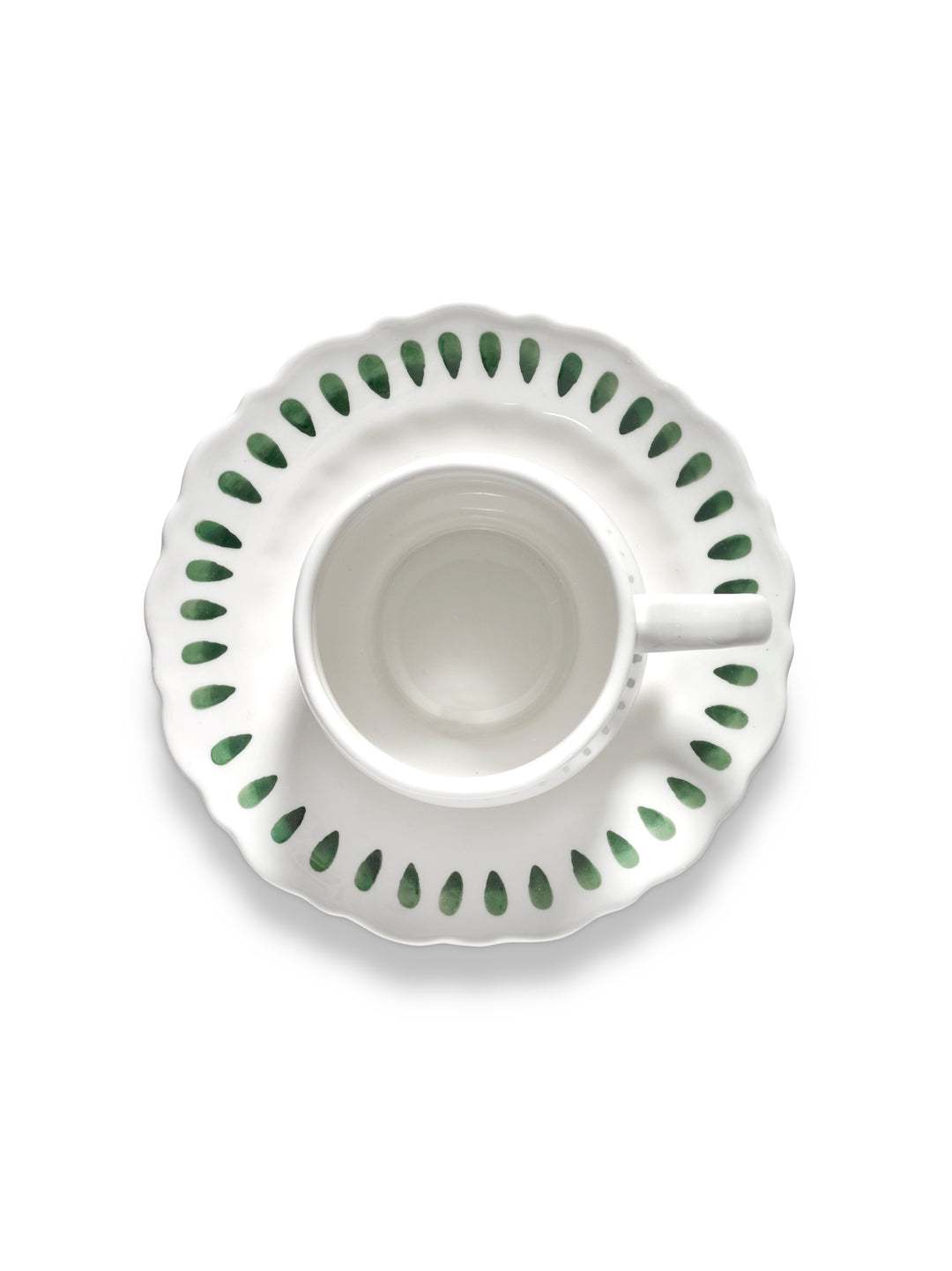 Serax - Marie Michielssen - Cappuccinokop Groen + Saucer Charly