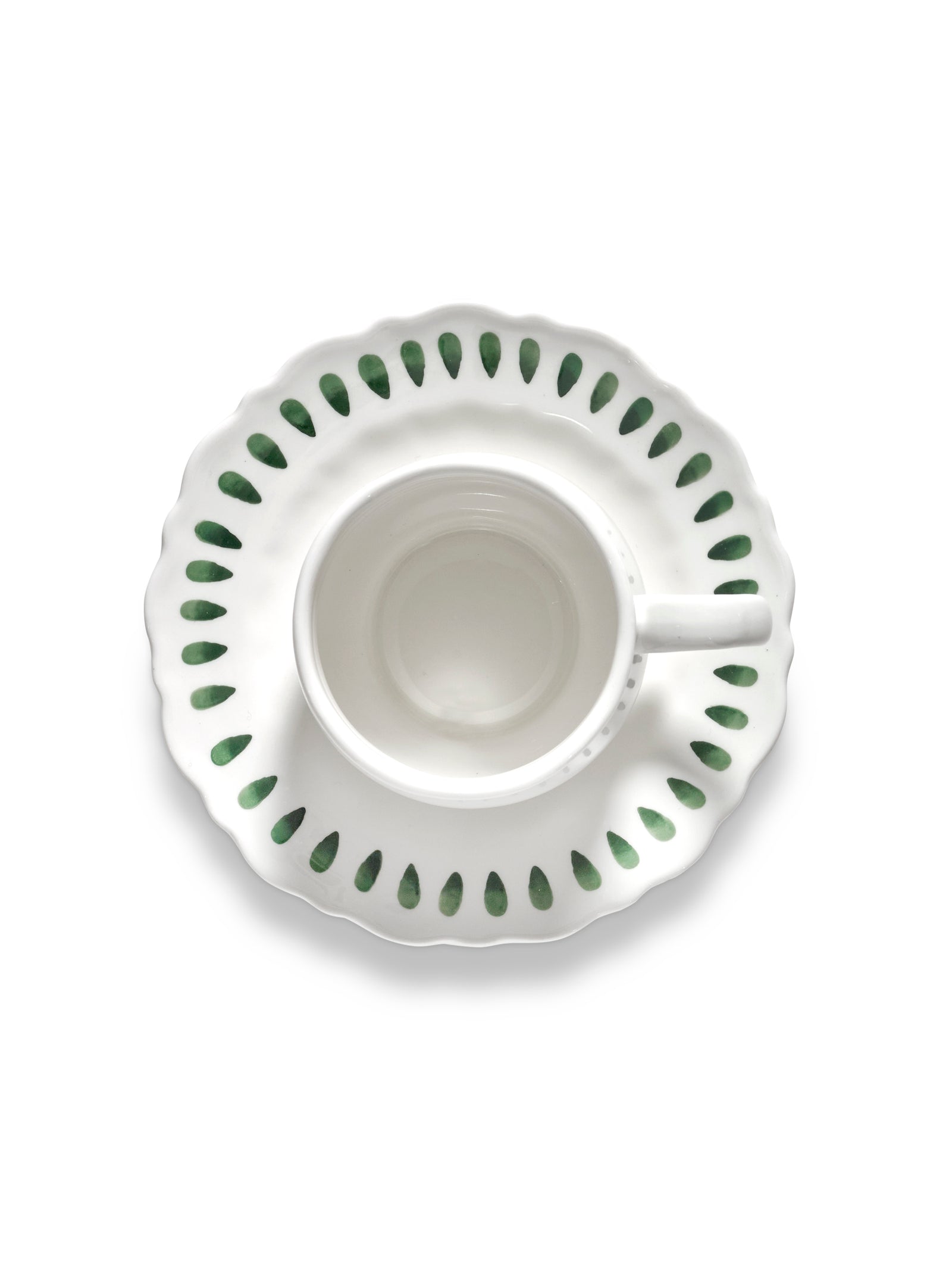 Serax - Marie Michielssen - Cappuccinokop Groen + Saucer Charly