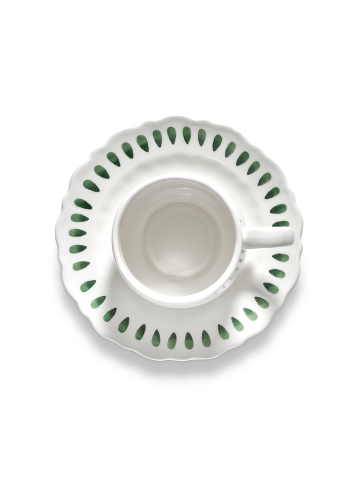 Serax - Marie Michielssen - Cappuccinokop Groen + Saucer Charly