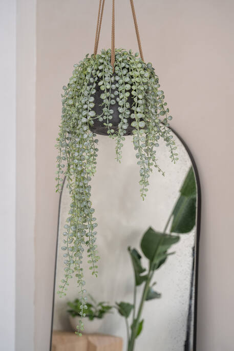 Pottery Pots - Bloempot Charlie M (hanging) Black Washed, Zwart Washed