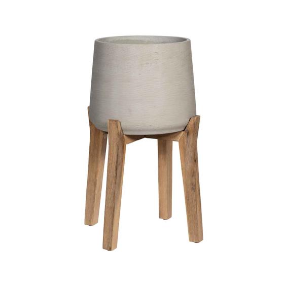 Pottery Pots - Bloempot Patt M (Feet High), Grijs Washed