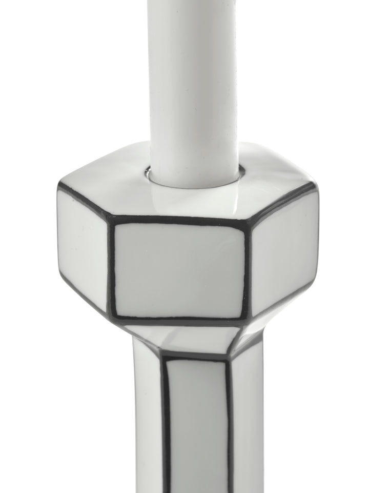 Serax - Annebet Philips - Kaars Wit/Zwart Holder L