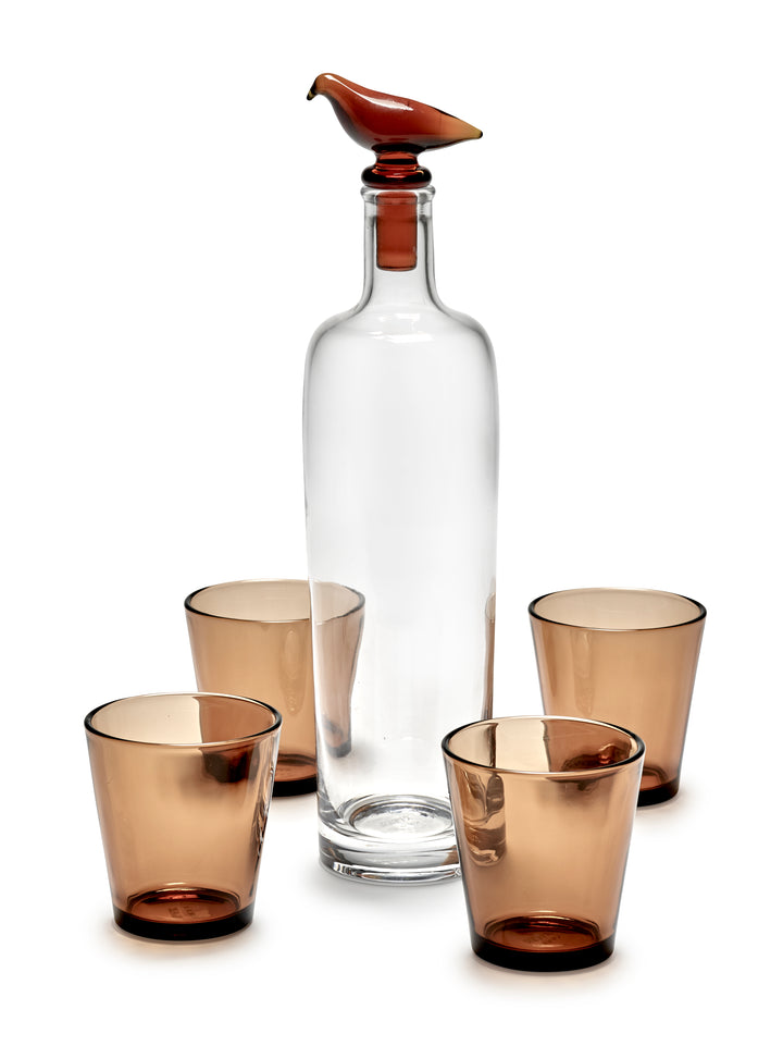 Serax - Kelly Wearstler - Karaf Transparant Amber + Stopper