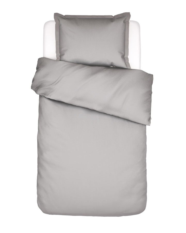 Essenza | Aziza Dekbedovertrek - 1p set 140x220+60x70, Cloud Grey