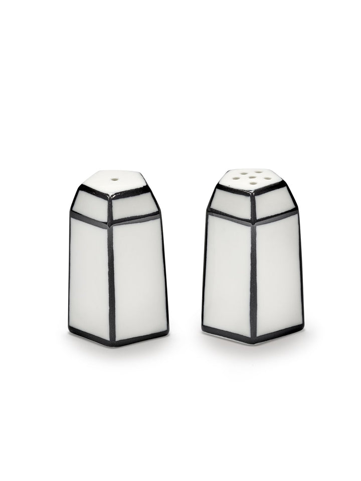 Serax - Annebet Philips - Peper &amp; Zoutmolens Peper- &amp; Zoutstel (set van 2) Wit/Zwart