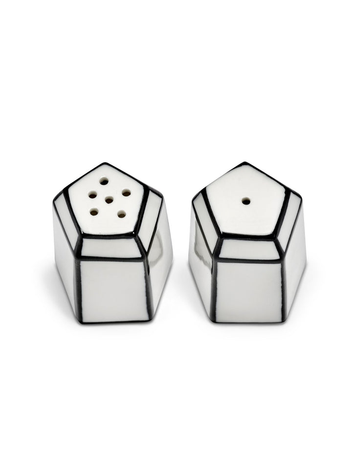 Serax - Annebet Philips - Peper &amp; Zoutmolens Peper- &amp; Zoutstel (set van 2) Wit/Zwart