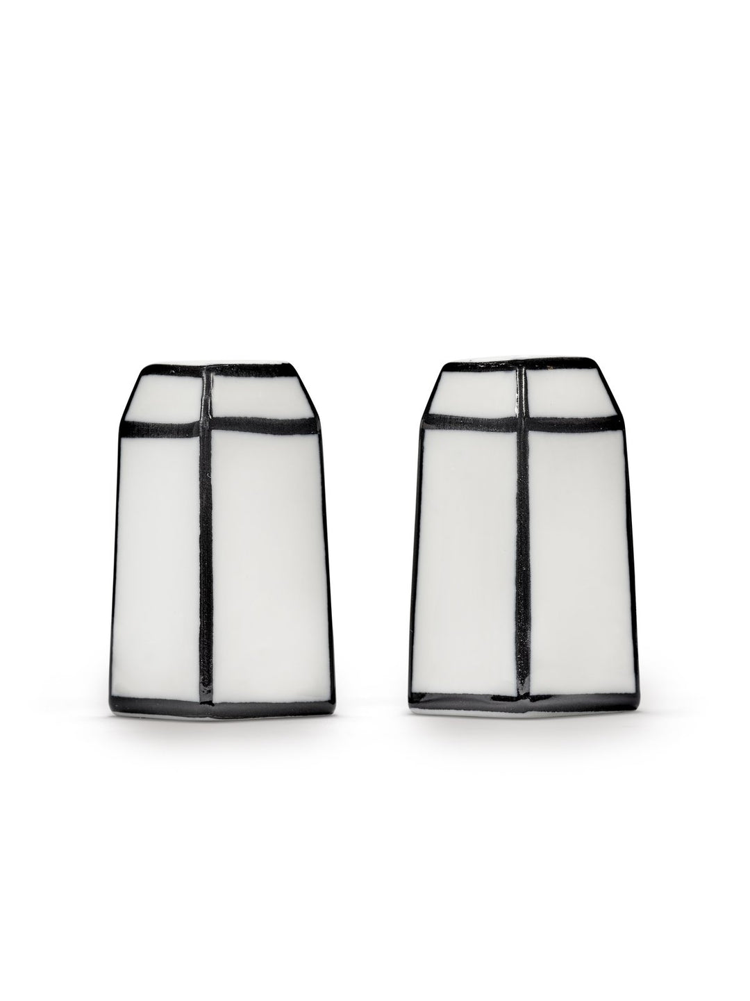 Serax - Annebet Philips - Peper &amp; Zoutmolens Peper- &amp; Zoutstel (set van 2) Wit/Zwart