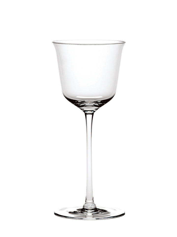 Ann Demeulemeester - Rode Wijnglas Transparant Grace - Set van 4