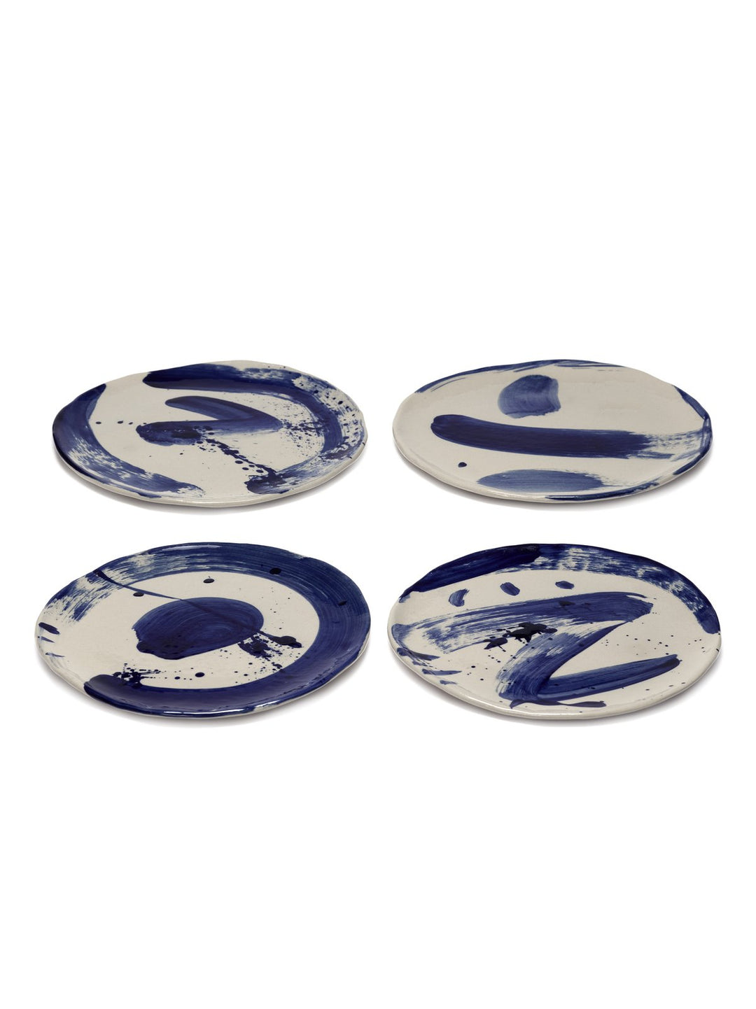 Serax - Marie Michielssen - Ontbijtbord Set/4 Beige/Blauw Sophia - Set van 4