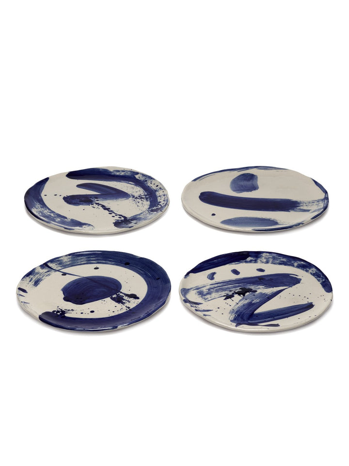 Serax - Marie Michielssen - Ontbijtbord Set/4 Beige/Blauw Sophia - Set van 4