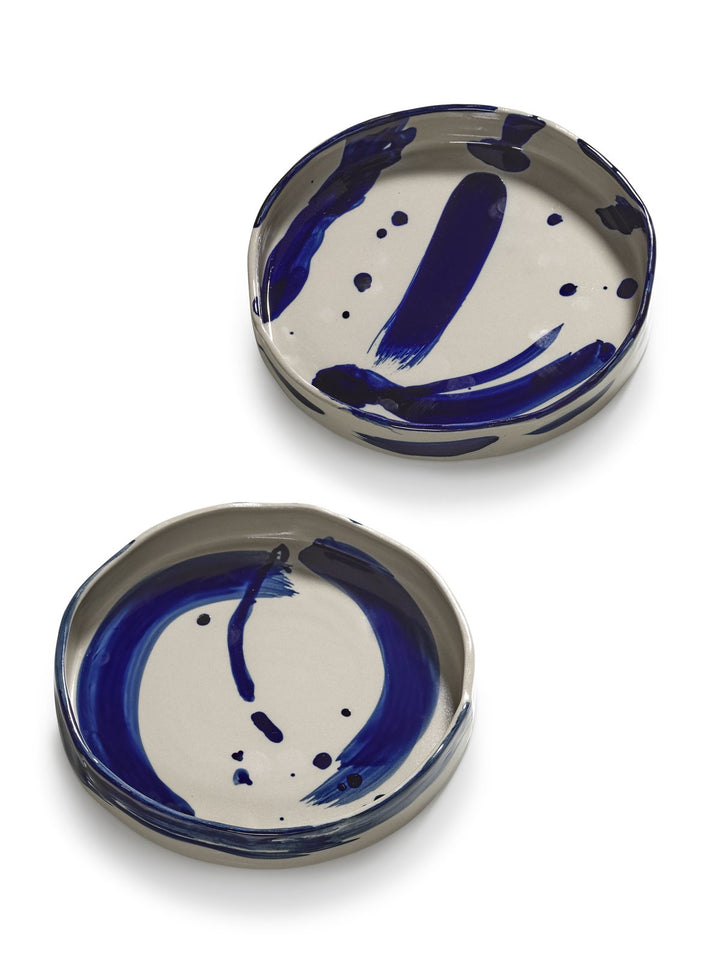 Serax - Marie Michielssen - Pastabord Set/2 Beige/Blauw Sophia - Set van 2