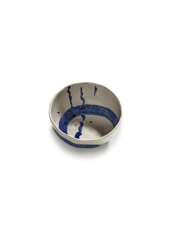 Serax - Marie Michielssen - Soepkom Beige/Blauw Sophia - Set van 2