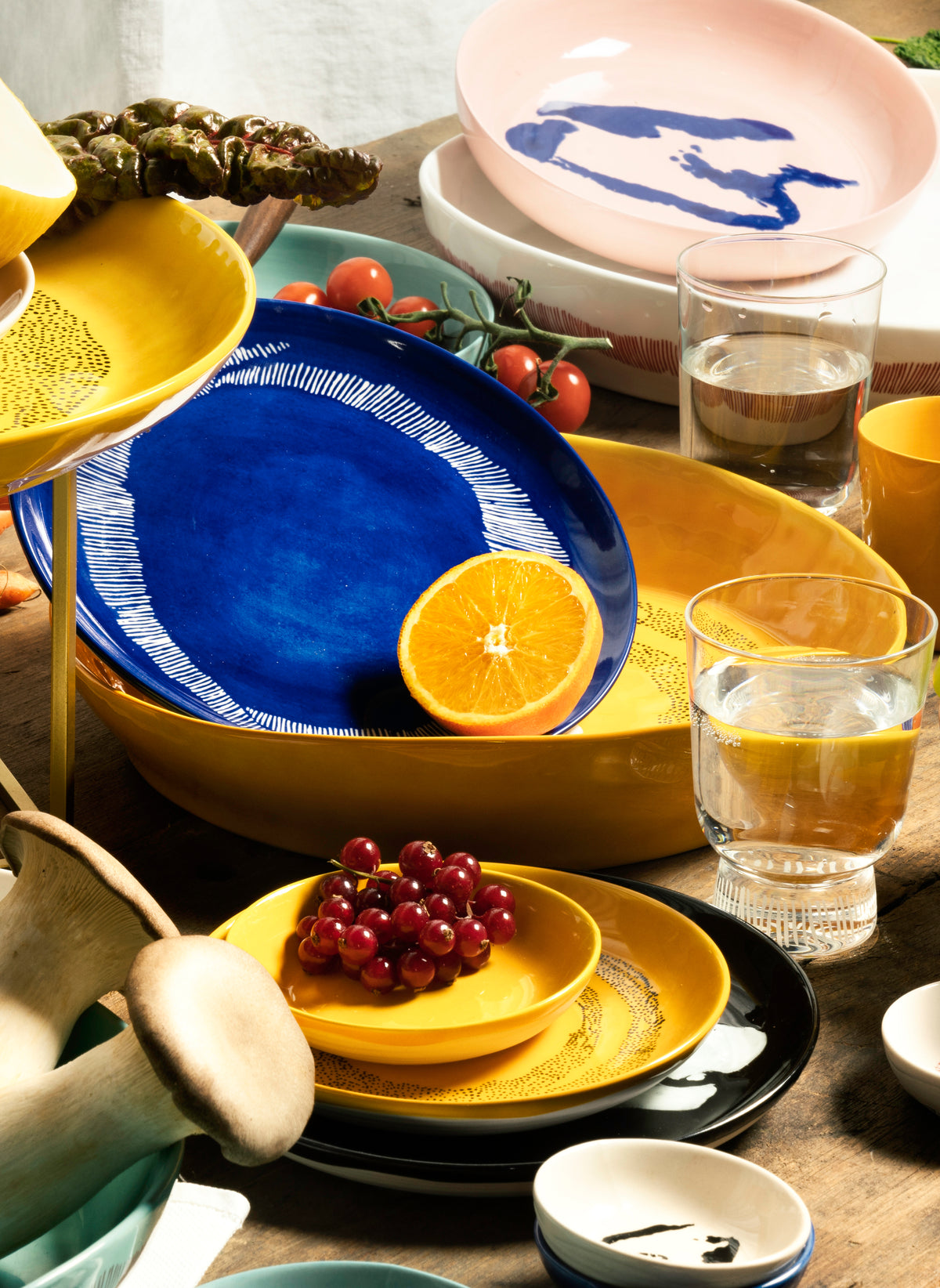 Serax - Ottolenghi - Glas Stripes Gezandstraald Feast - Set van 4
