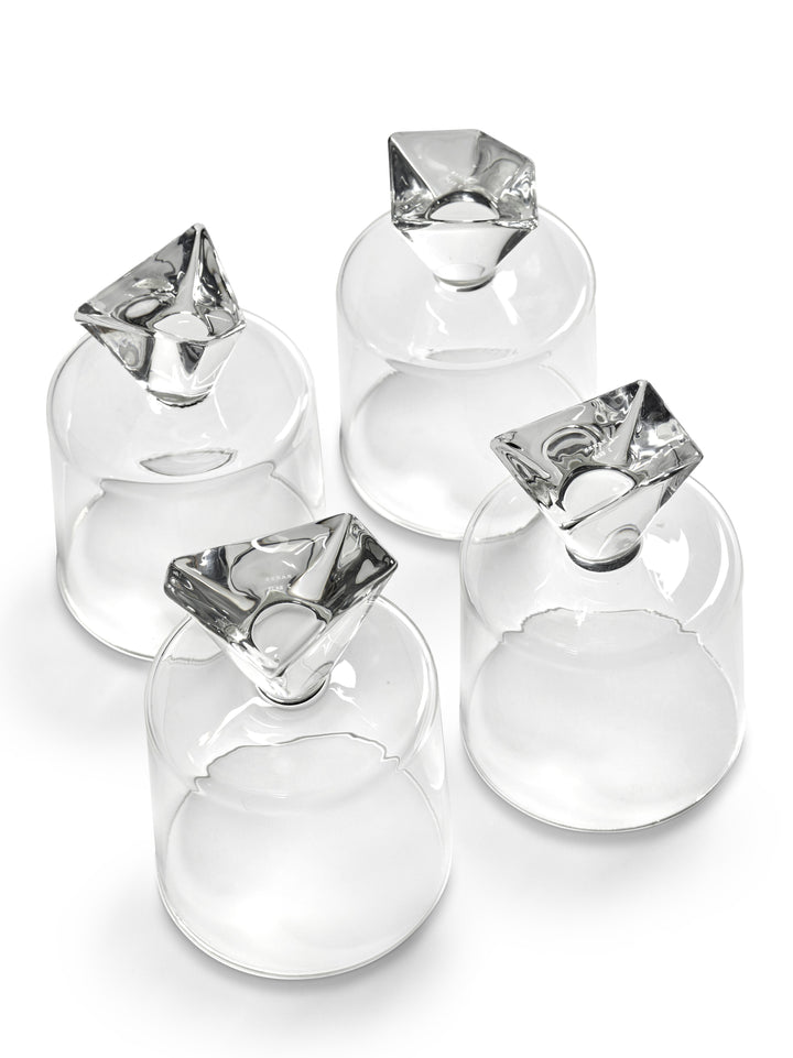 Serax - Plan C - Glas Transparant Silos - Set van 4