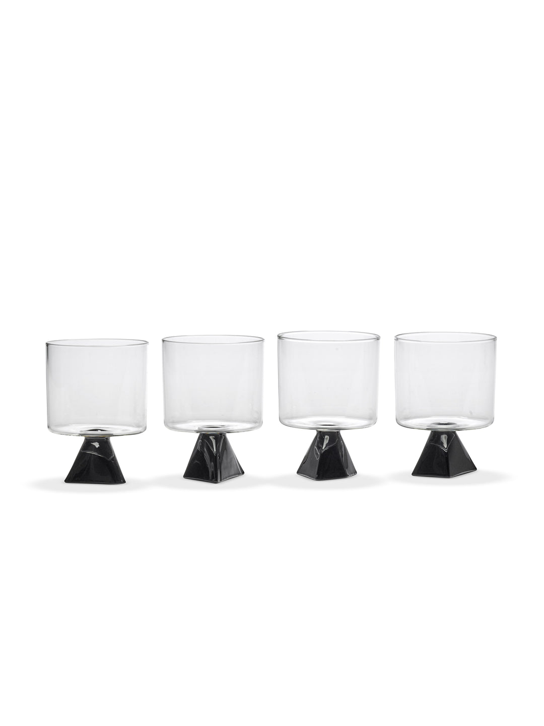 Serax - Plan C - Glas Zwart Silos - Set van 4