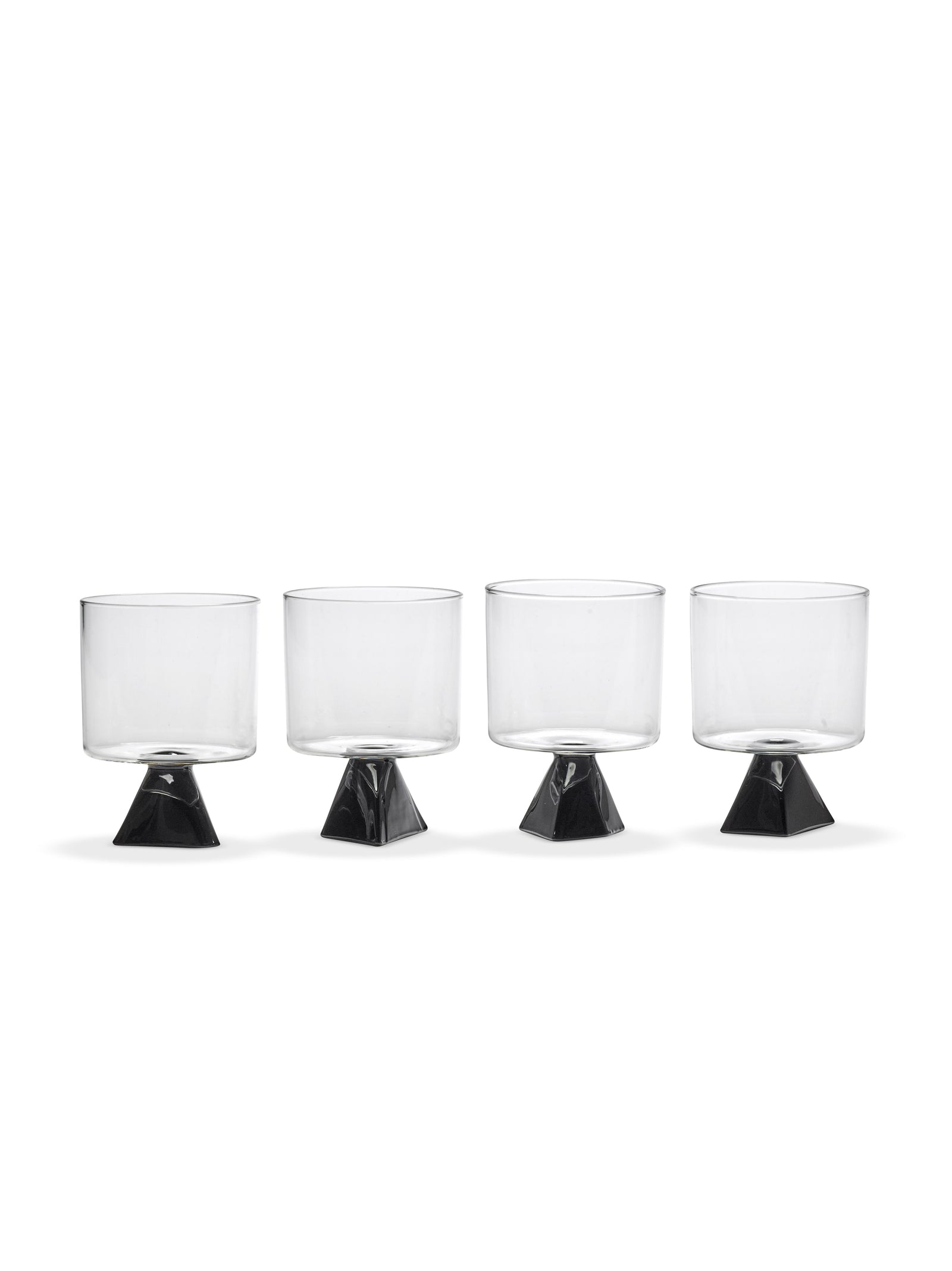 Serax - Plan C - Glas Zwart Silos - Set van 4