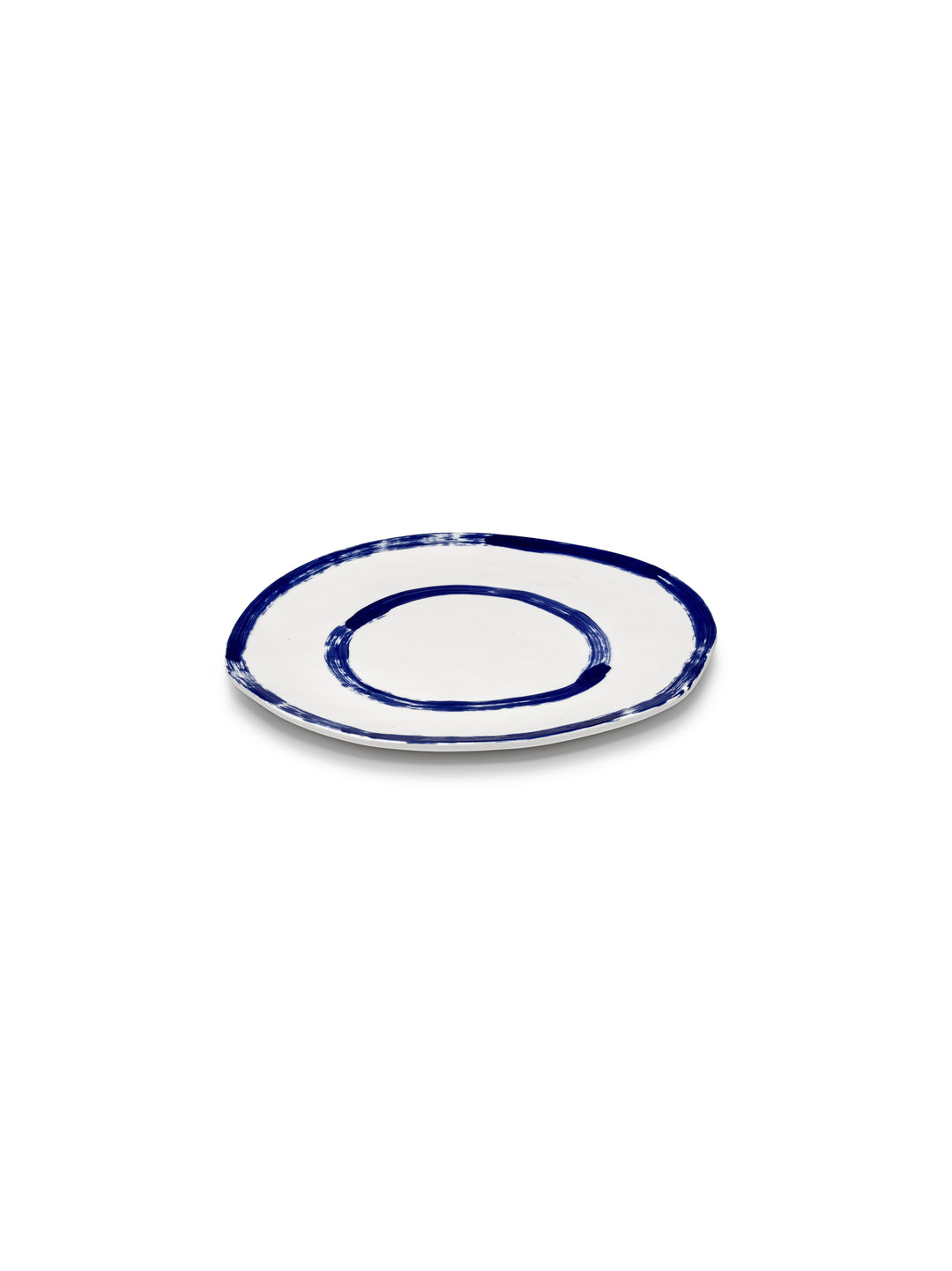 Serax - Annebet Philips - Presenteerbord Wit Blauw Line-up - Set van 2