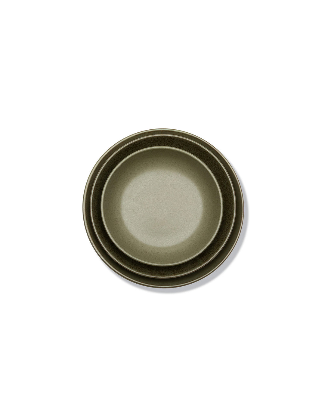 Serax - Sergio Herman - Diep Bord L Camo Green Surface - Set van 4