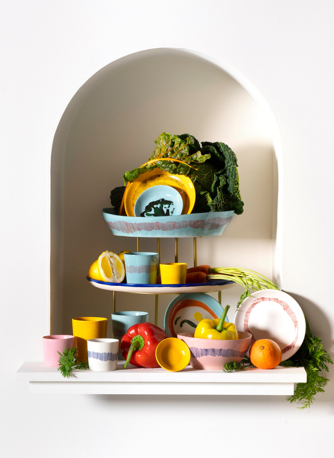 Serax - Ottolenghi - Serveerkom S Azuur Stripes Rood Feast