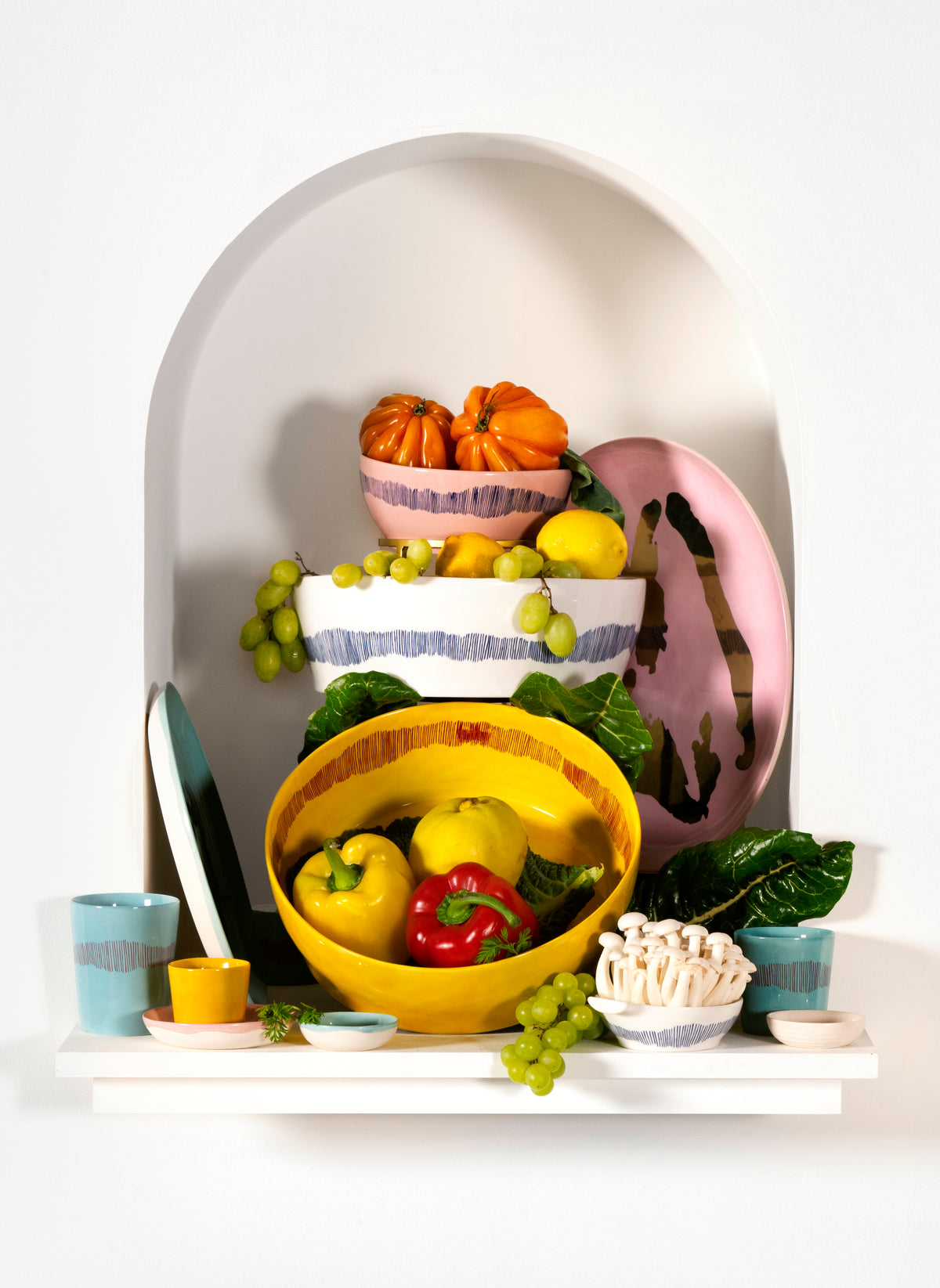 Serax - Ottolenghi - Espressokopje Azuur Rood Feast - Set van 4