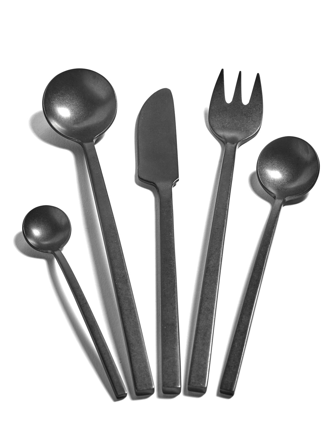 Serax - Marie Michielssen - Dessertlepel Black Stonewashed La Mère - Set van 6