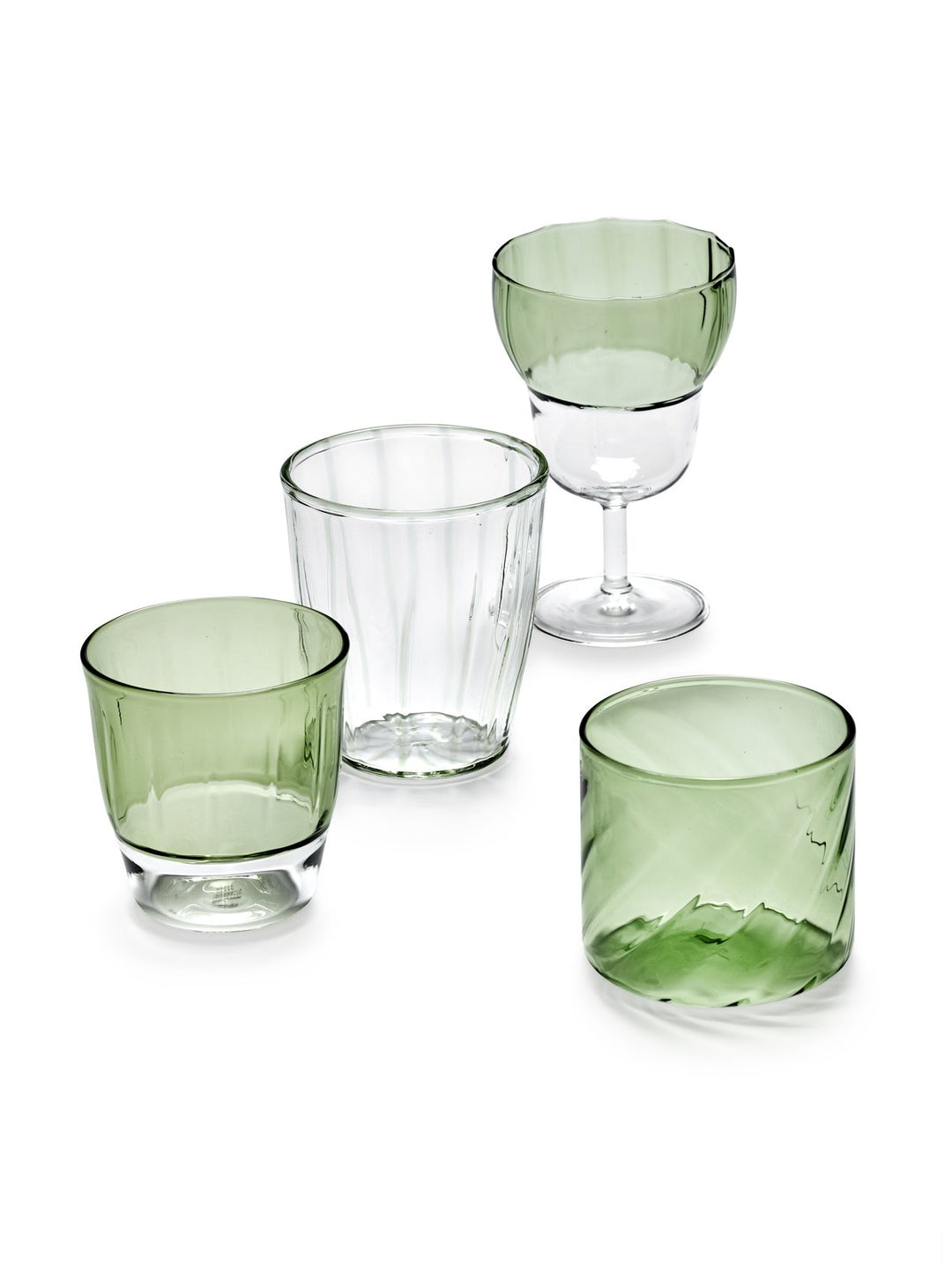 Serax - Waww La Table - Coupe 05 Groen Yam - Set van 4