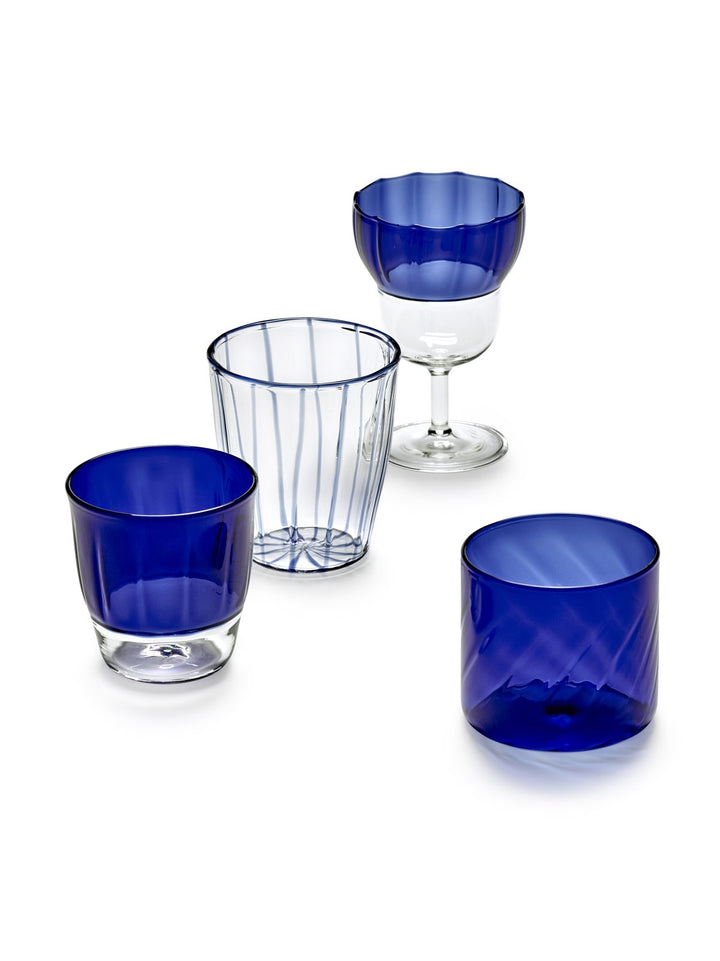 Serax - Waww La Table - Coupe 05 Blauw Yam - Set van 4