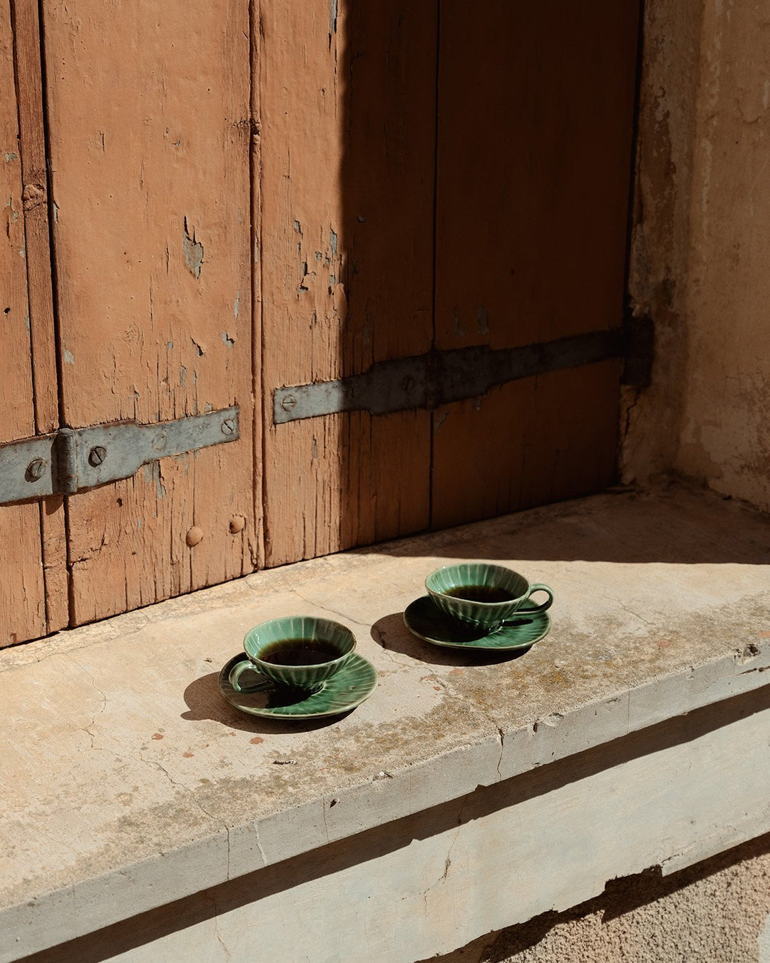 Serax - Pascale Naessens - Schotel Cappuccinokopje Groen Verde Lanza - Set van 2