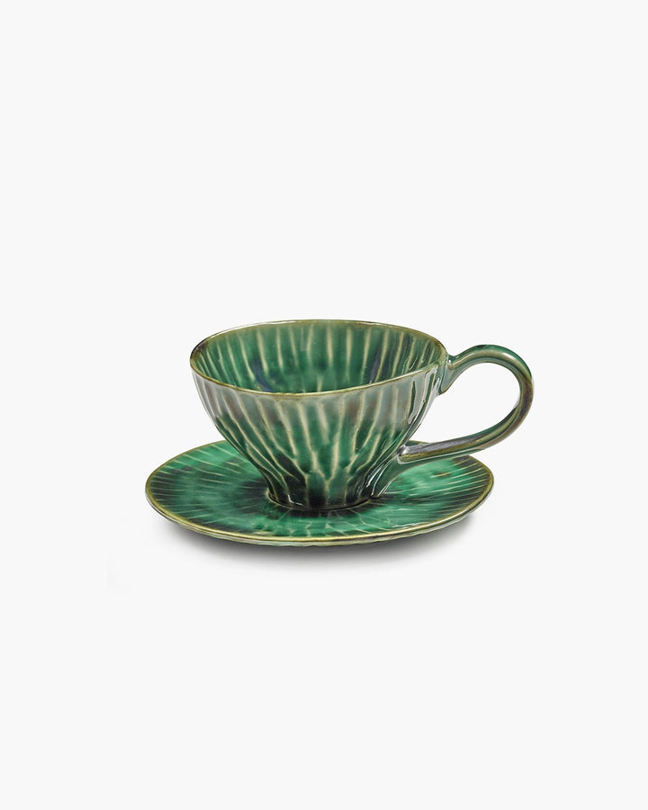 Serax - Pascale Naessens - Schotel Cappuccinokopje Groen Verde Lanza - Set van 2
