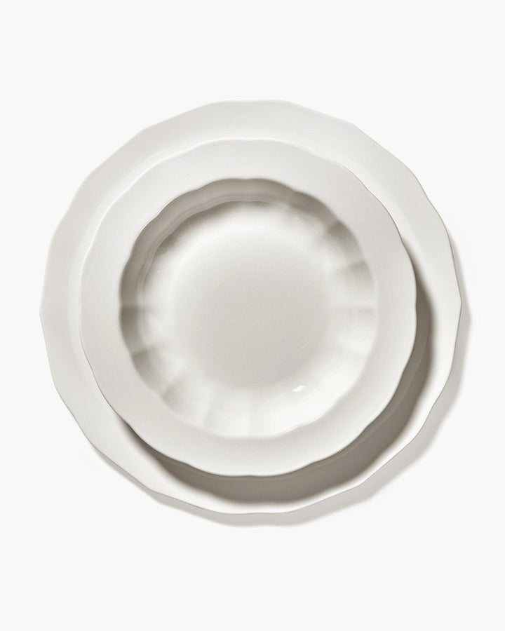 Serax - Sergio Herman - Hoog Bord S Wit Silhouette - Set van 4