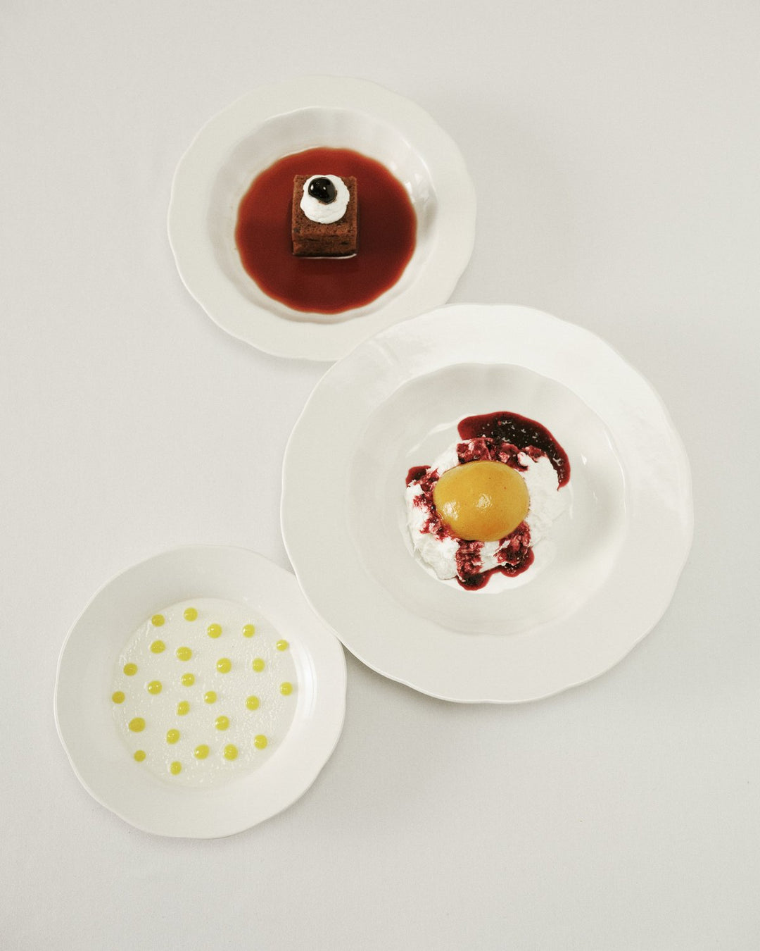 Serax - Sergio Herman - Hoog Bord L Wit Silhouette - Set van 4
