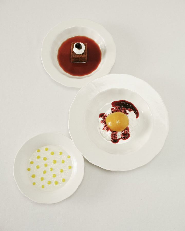 Serax - Sergio Herman - Hoog Bord L Wit Silhouette - Set van 4