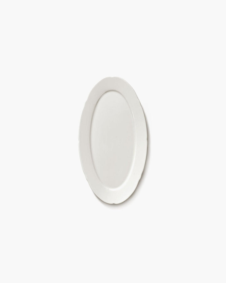 Serax - Sergio Herman - Ovaal Bord S Wit Silhouette - Set van 4