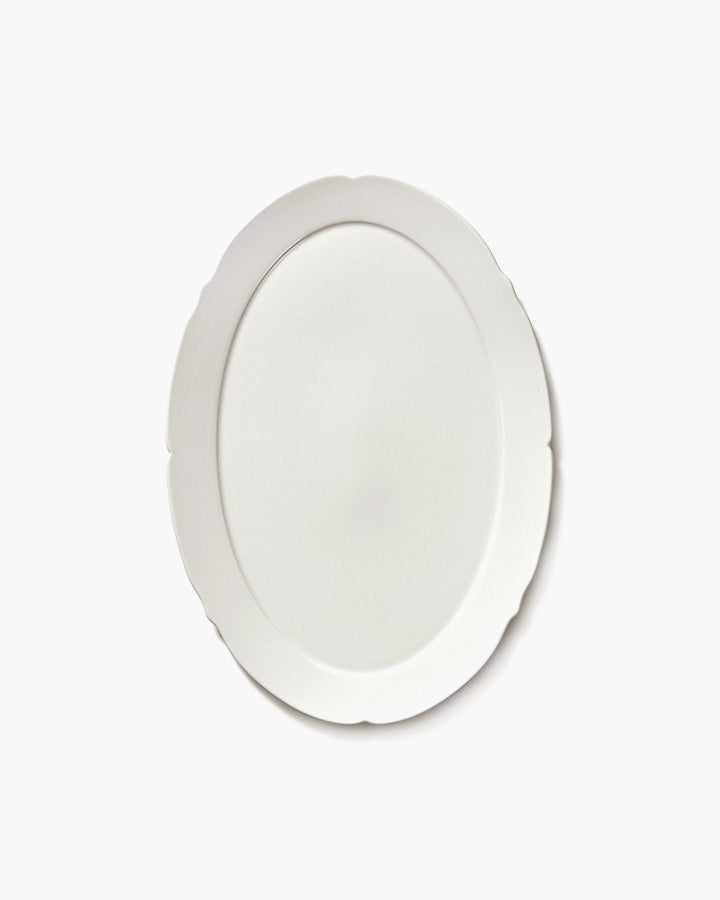 Serax - Sergio Herman - Ovaal Bord L Wit Silhouette - Set van 4
