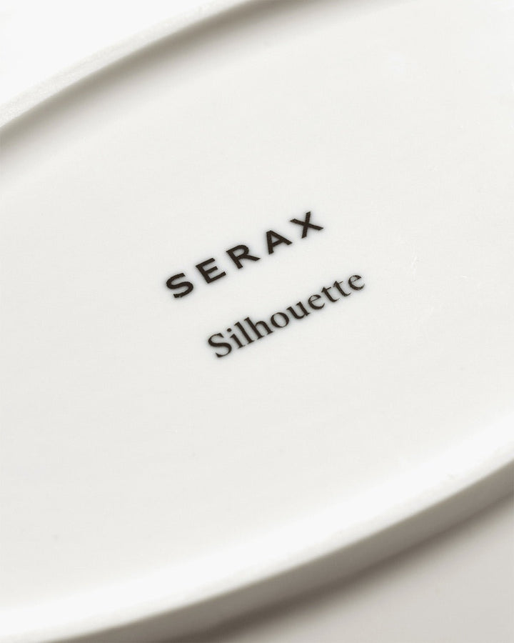 Serax - Sergio Herman - Hoog Ovaal Bord S Wit Silhouette - Set van 2