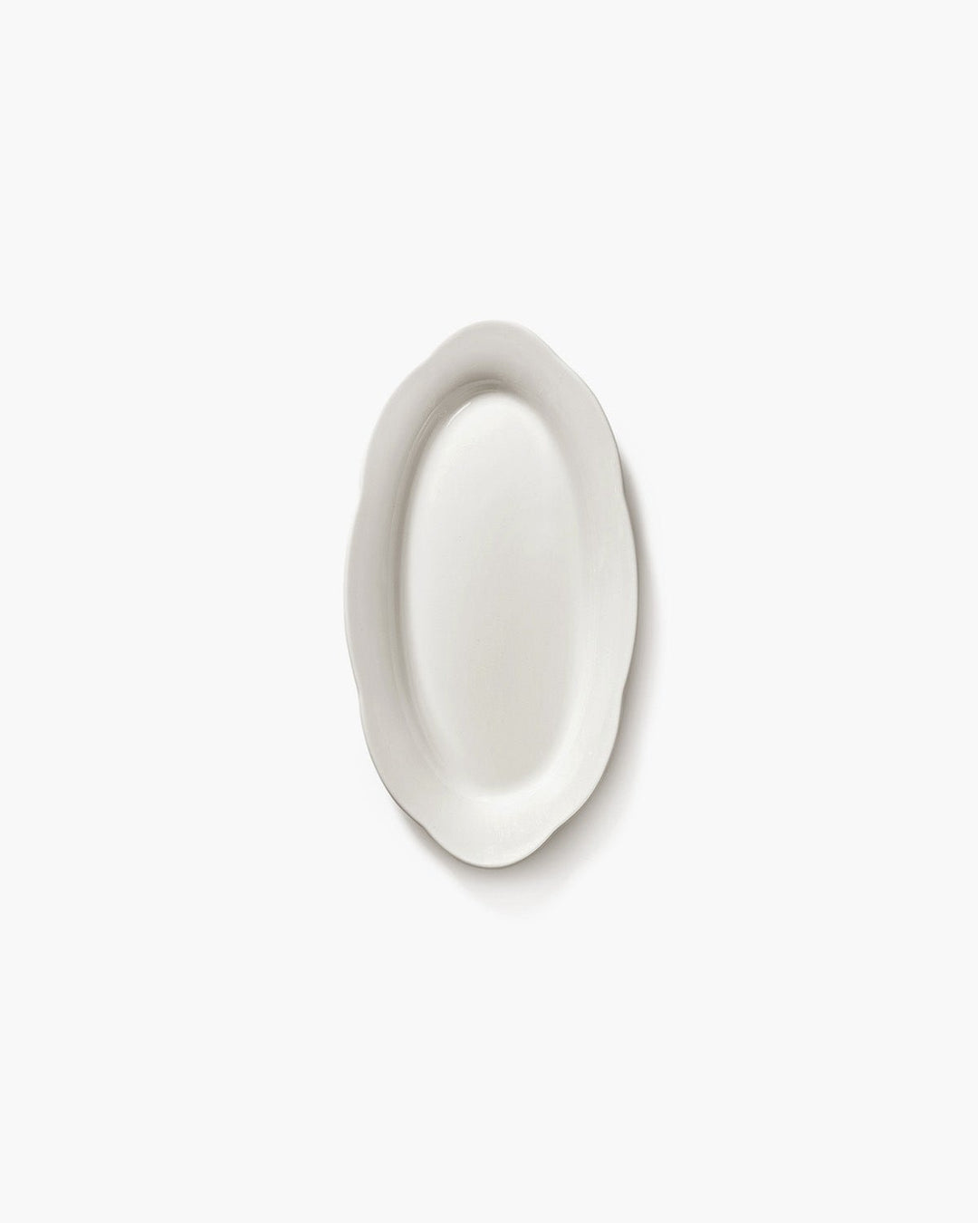 Serax - Sergio Herman - Hoog Ovaal Bord S Wit Silhouette - Set van 2