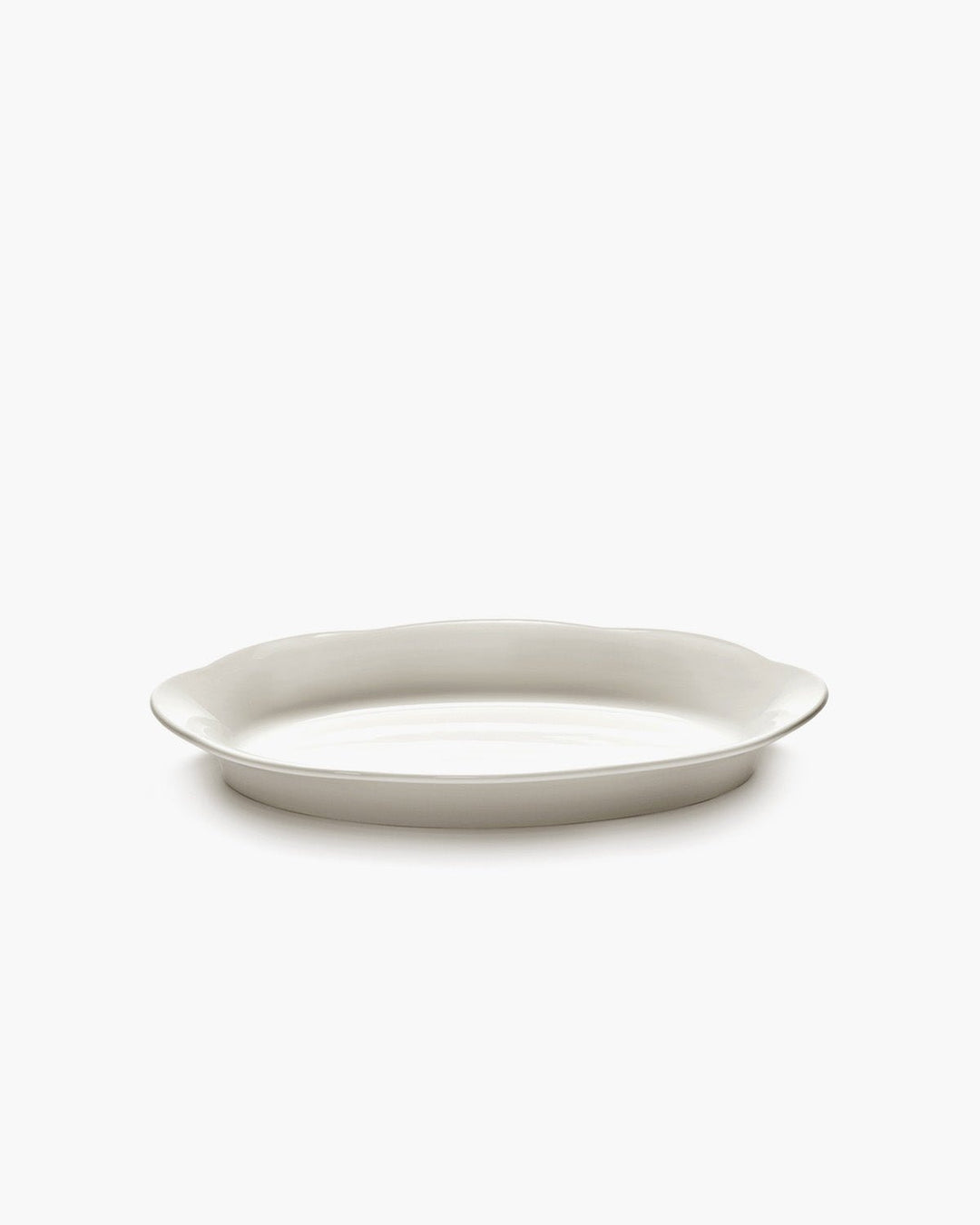 Serax - Sergio Herman - Hoog Ovaal Bord M Wit Silhouette - Set van 2