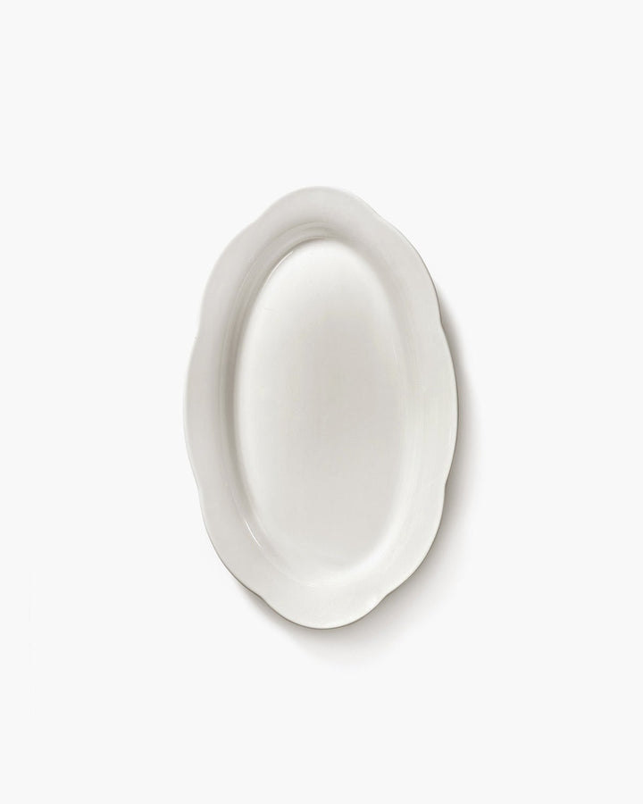 Serax - Sergio Herman - Hoog Ovaal Bord M Wit Silhouette - Set van 2