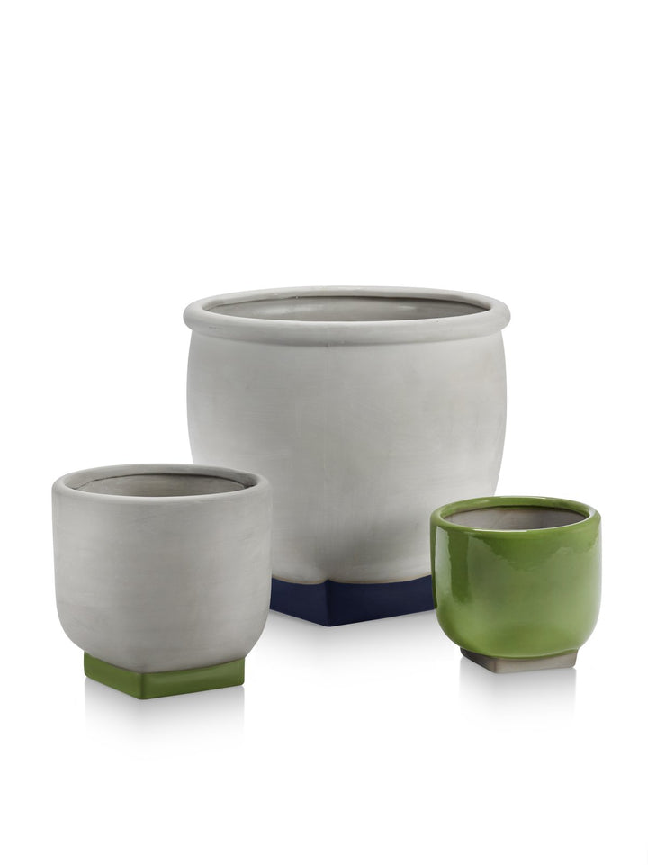 Serax - Kris Van Assche - Bloempot 04 Grijs/Donkerblauw