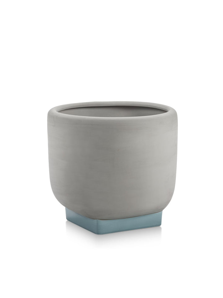 Serax - Kris Van Assche - Bloempot 05 Grijs/Turkoois
