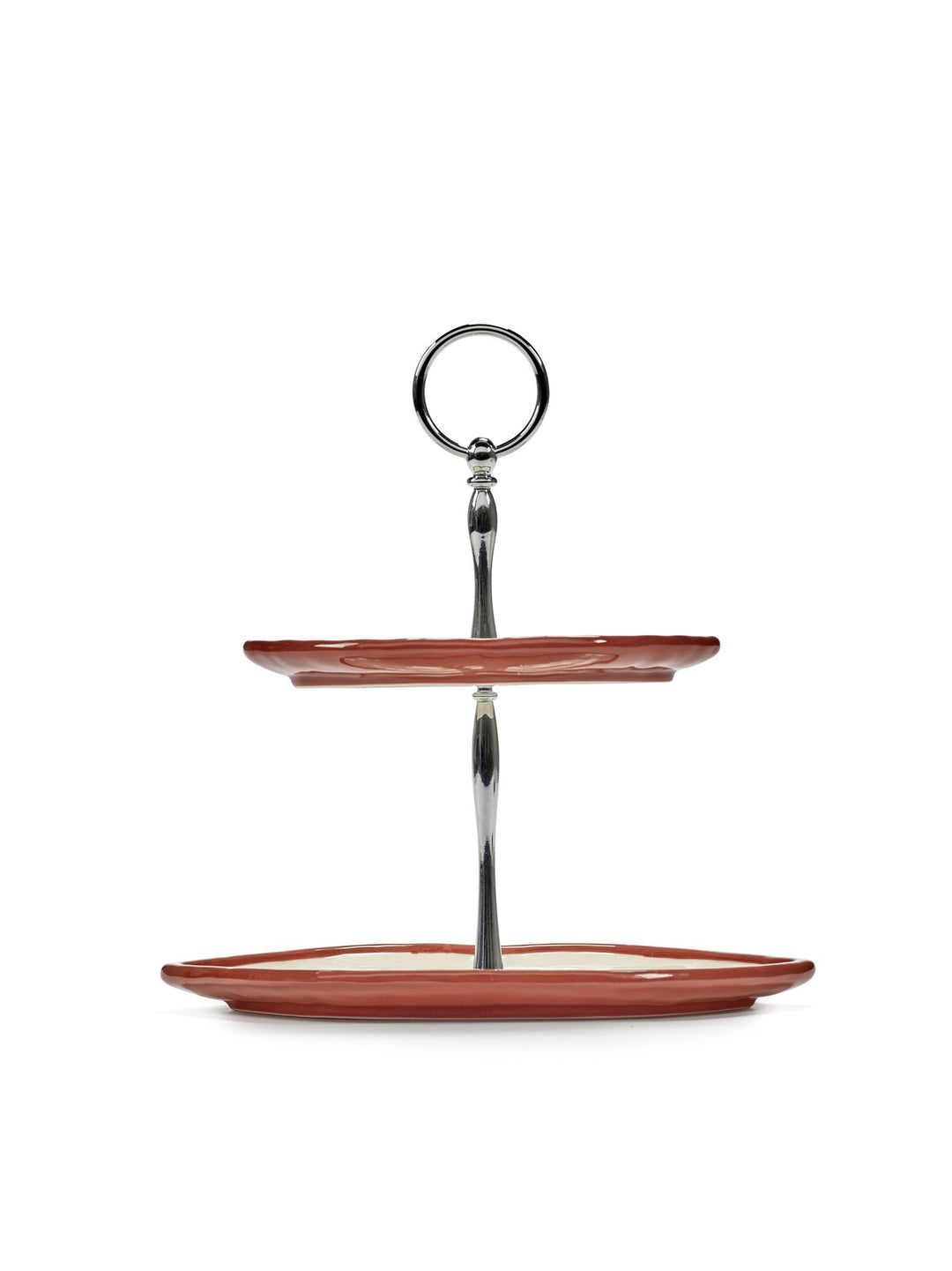 Serax - Wouters &amp; Hendrix - Gebakschalen Cakestandaard 2-laags Rood Wit