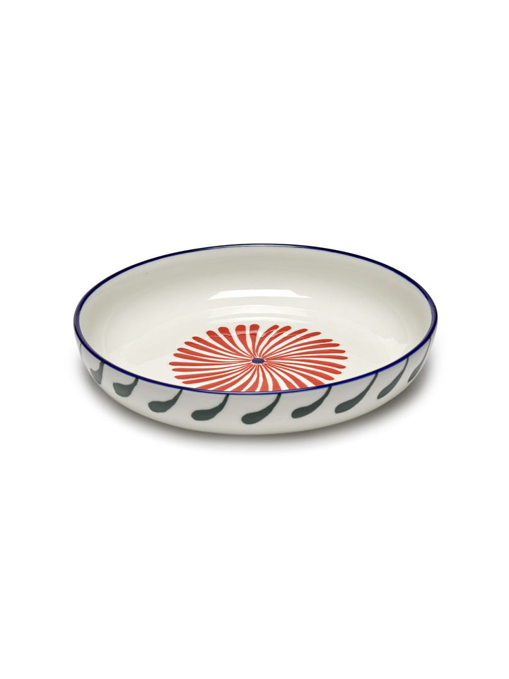 Serax - Waww La Table - Pastabord Blauw Rood Groen Bazaar - Set van 4