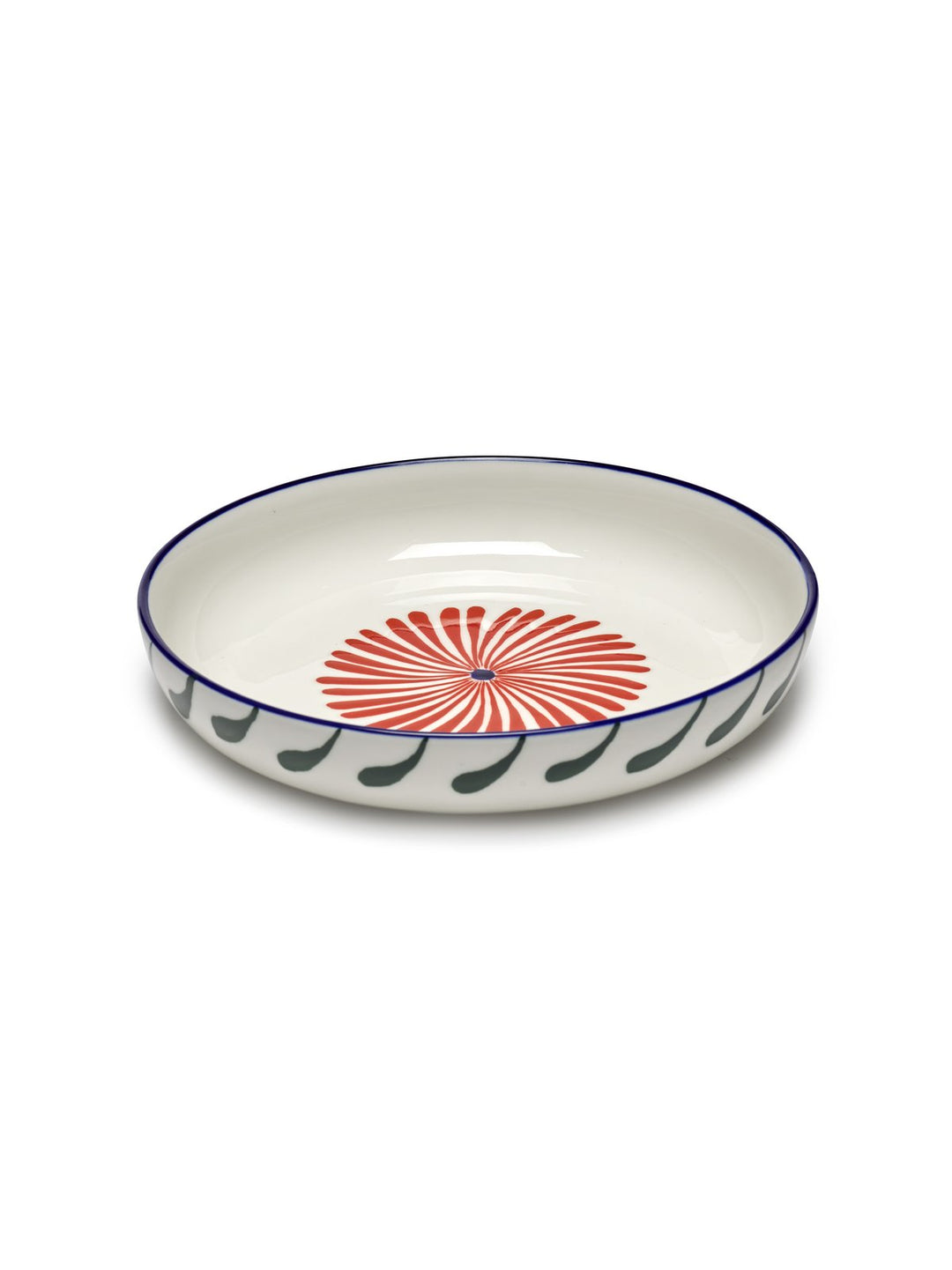 Serax - Waww La Table - Pastabord Blauw Rood Groen Bazaar - Set van 4