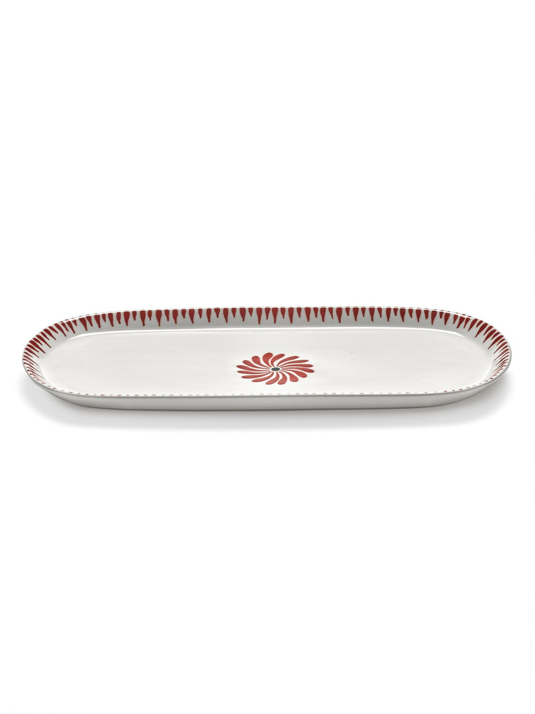 Serax - Waww La Table - Serveerbord Ovaal Rood Bazaar - Set van 2