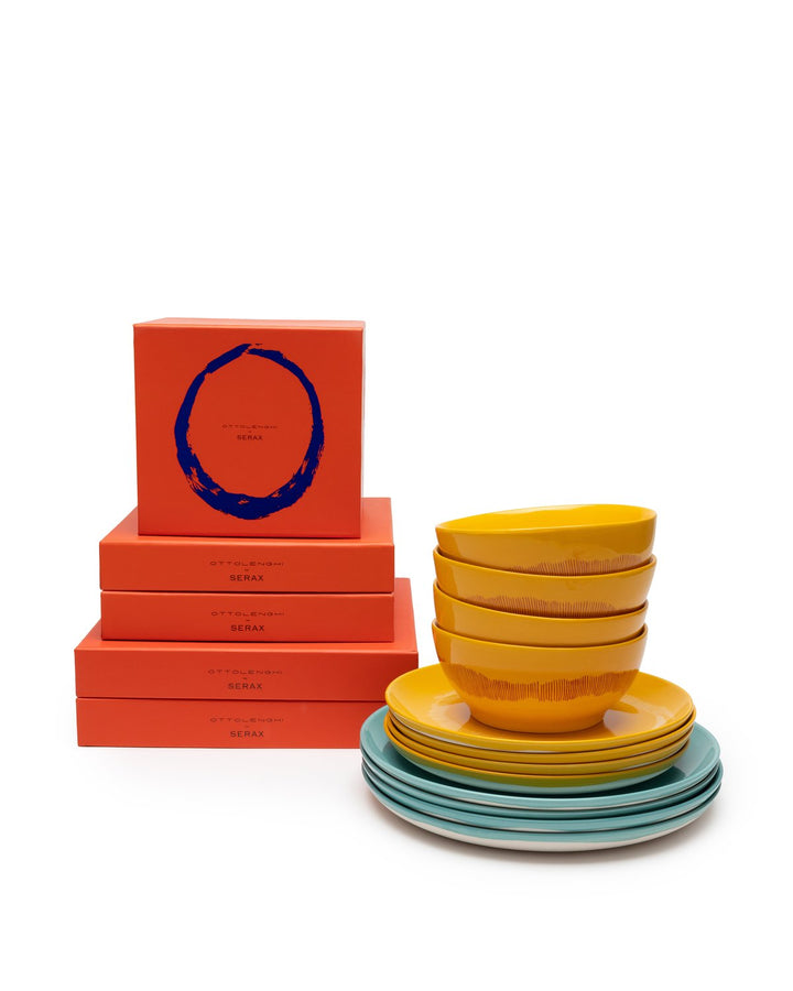 Serax - Ottolenghi - Serviesset 12 Stuks Geel/Azure Feast