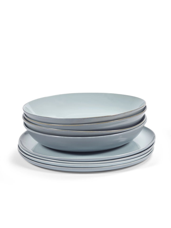 Serax - Anita Le Grelle - Dinersets Dinnerset 8 Stuks Lichtblauw / Rokerig Blauw
