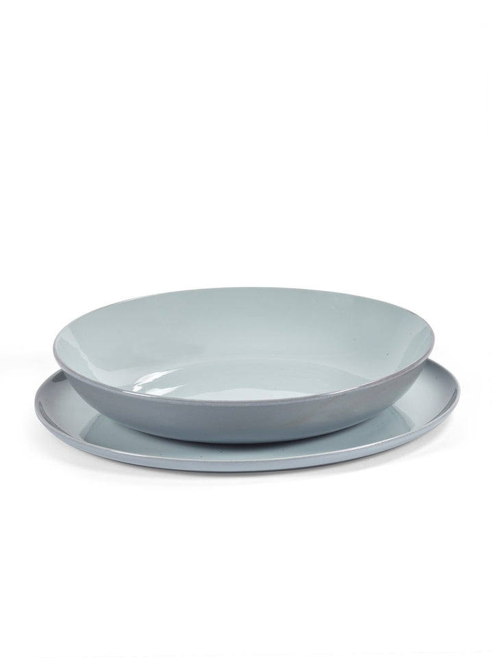 Serax - Anita Le Grelle - Dinersets Dinnerset 8 Stuks Lichtblauw / Rokerig Blauw