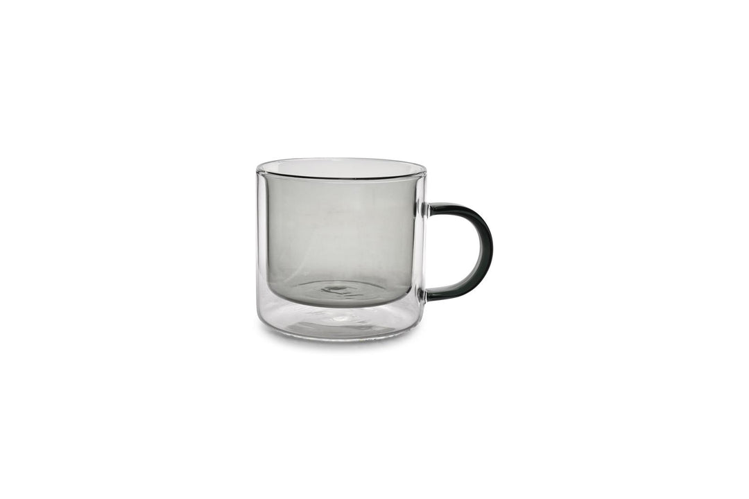 Beker 27cl dubbelwandig grijs Liv - set/2