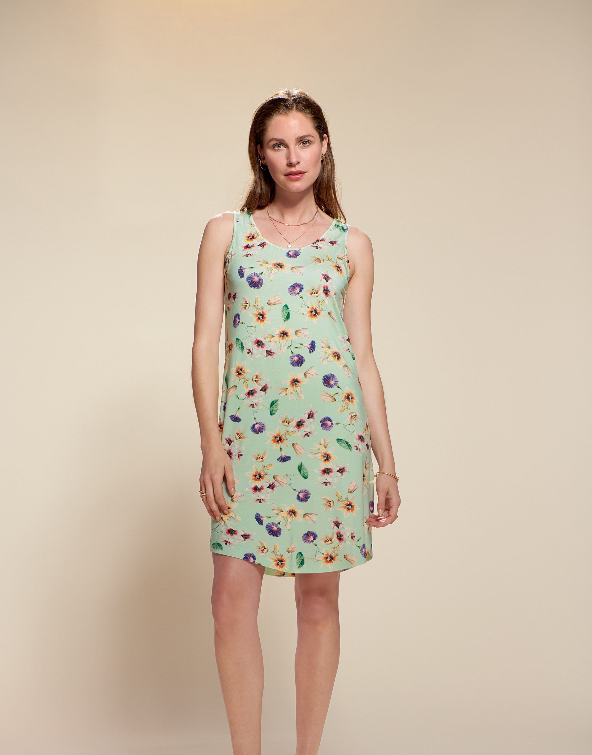 Bibi Fiorre Nachthemd mouwloos - XL