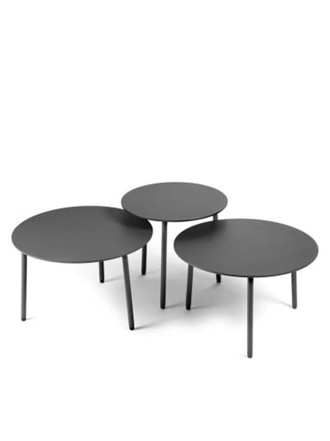 Bijzettafel Rond M Zwart August